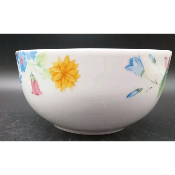 pfaltzgraff annabelle Botanic Cereal Bowl Flowers Floral  Ladybug - Picture 2 of 8